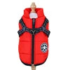 Thick Warm Winter Dog Coat Waterproof Quilted Polyester Jacket Leisure Sports Modern Nordic Design Outdoor Use Soft Fleece Lined