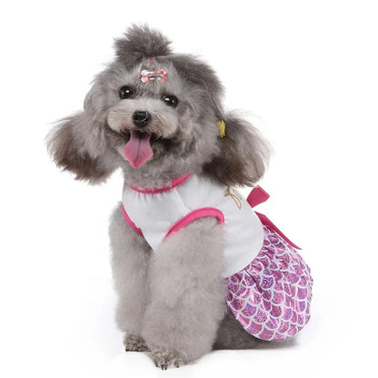 Cute Cartoon Princess Cut Cosplay Comfortable Cats & Dogs Wedding Dress All Seasons Polyester Print Hand Wash