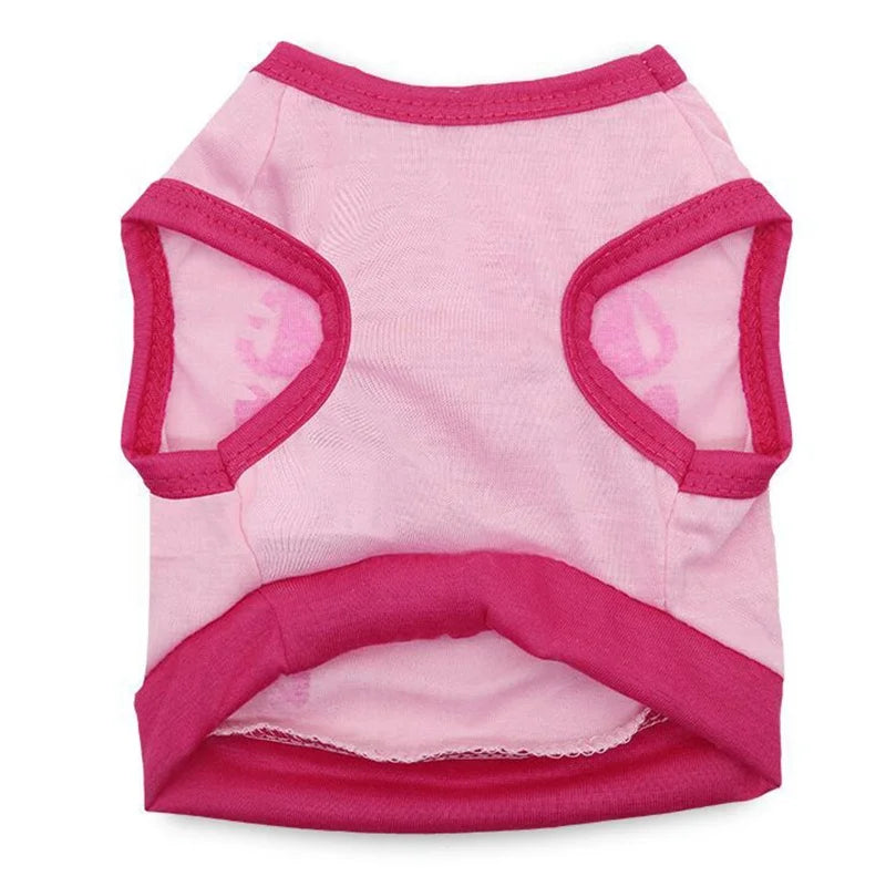 Modern Dog Anxiety Jacket Fashion Printing 'GOOD VIBES ONLY' Thunder Summer High Quality Pet XS Cartoon Animal Clothing