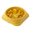 Eco-Friendly Lightweight Anti-Slip Bottom Dog Food Bowl Chew Proof Slow Feeder in 7 Colors PP Material Indoor Use for Pets