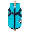 Thick Warm Winter Dog Coat Waterproof Quilted Polyester Jacket Leisure Sports Modern Nordic Design Outdoor Use Soft Fleece Lined