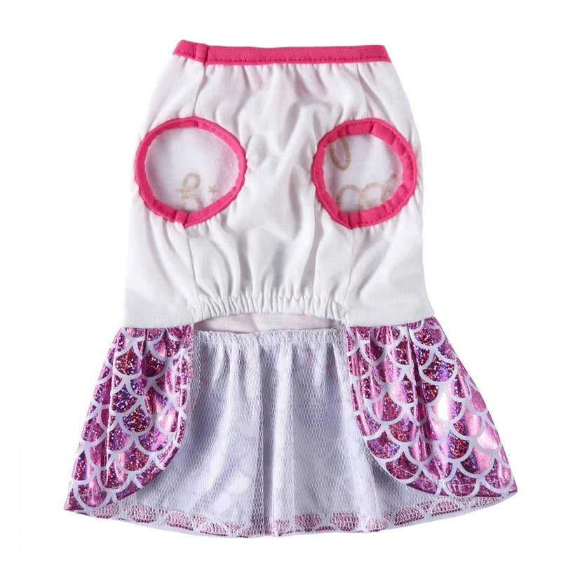 Cute Cartoon Princess Cut Cosplay Comfortable Cats & Dogs Wedding Dress All Seasons Polyester Print Hand Wash