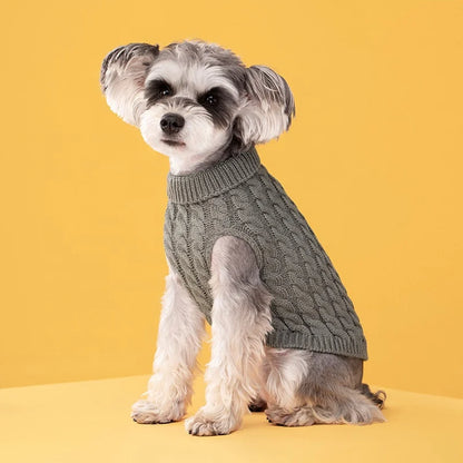 High Quality Handmade Luxury GorisPet Eco-Friendly Pet Dog Outing Sweater Solid Color Classic Shirt Style Fall Winter Use Coated