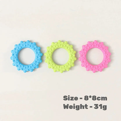 Hot Sale Eco-Friendly TPR Dog Chew Toys Set-Durable Teeth Cleaning Cartoon Molar Teething Rings Bone Star Shapes Puppies Daily