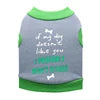 Wolf Print Sublimation Dog Hoodie Fleece Pet Shirt Large Blank Puppies Coated Spring Summer Autumn Leisure YOU HAD ME WOOF