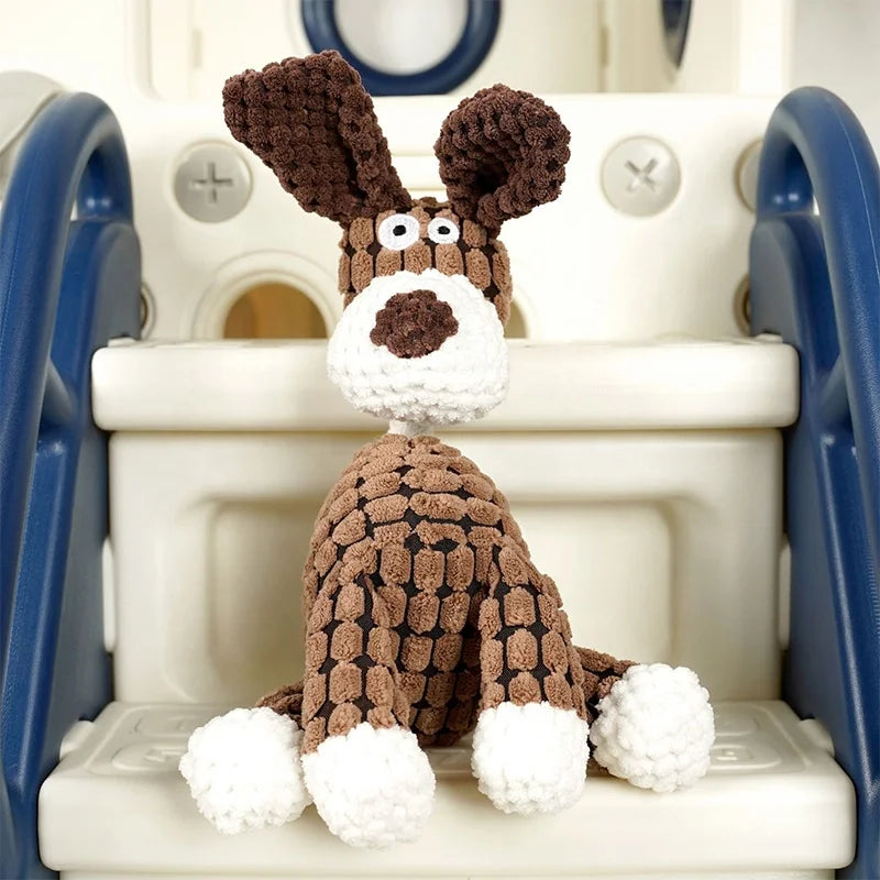 High Quality Durable and Funny Plush Dog Chew Toys Washable Tough Pet Toy Made of Rope Cotton and PP Packed in a Bag